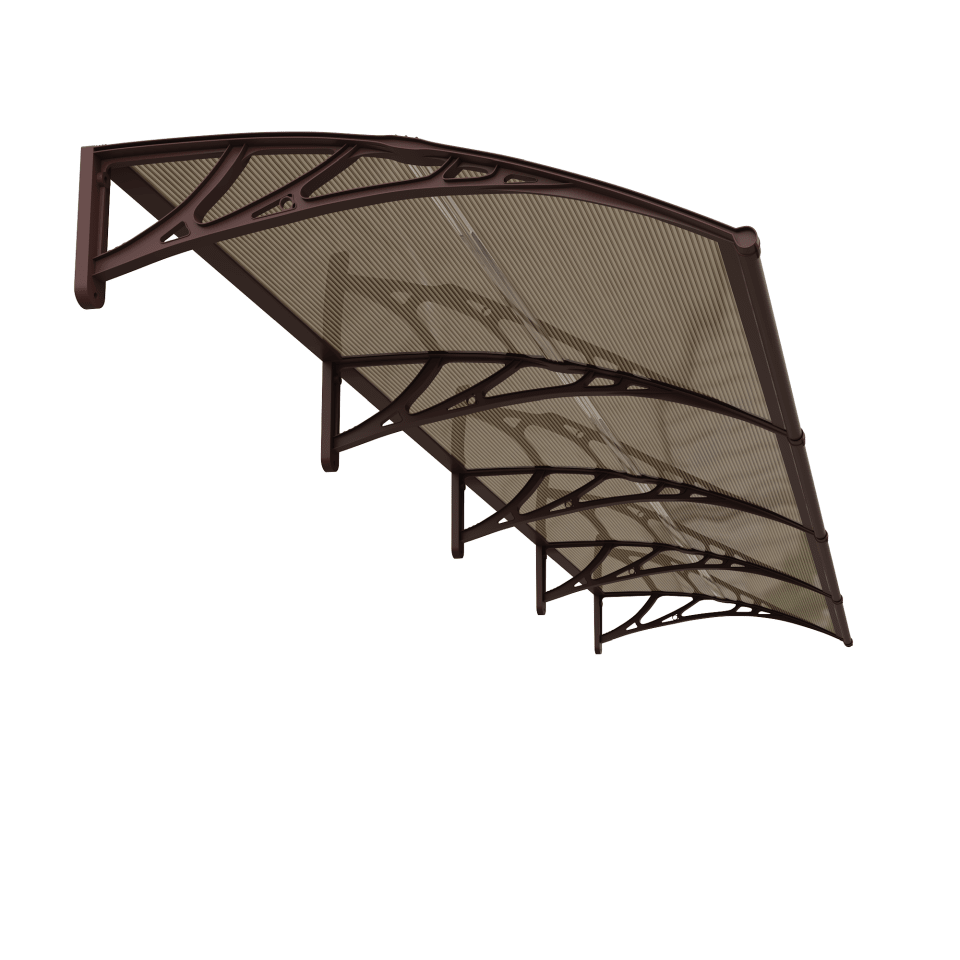 Copertină ECO 400x100 cm din policarbonat – Maro/Bronz - MAPROFI