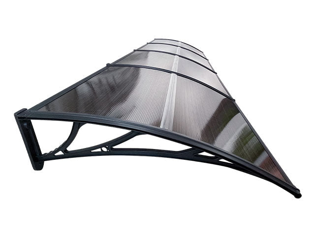 Copertină ECO 400x120 cm din policarbonat – Negru/Bronz - MAPROFI