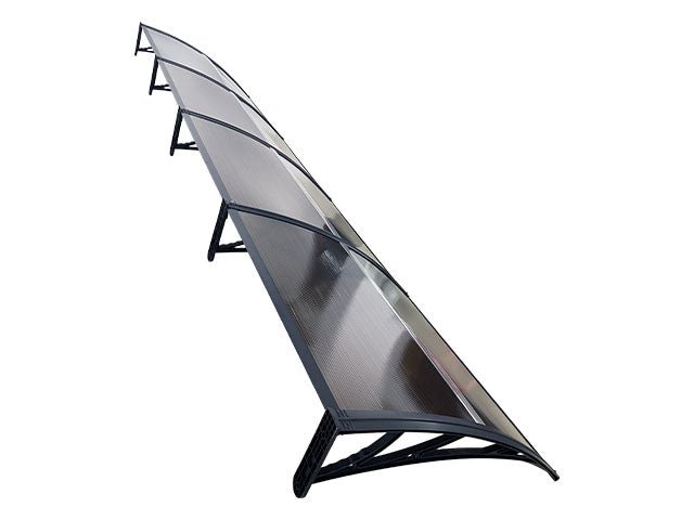 Copertină ECO 400x120 cm din policarbonat – Negru/Bronz - MAPROFI