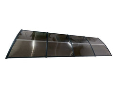 Copertină ECO 400x150 cm din policarbonat – Negru/Bronz - MAPROFI