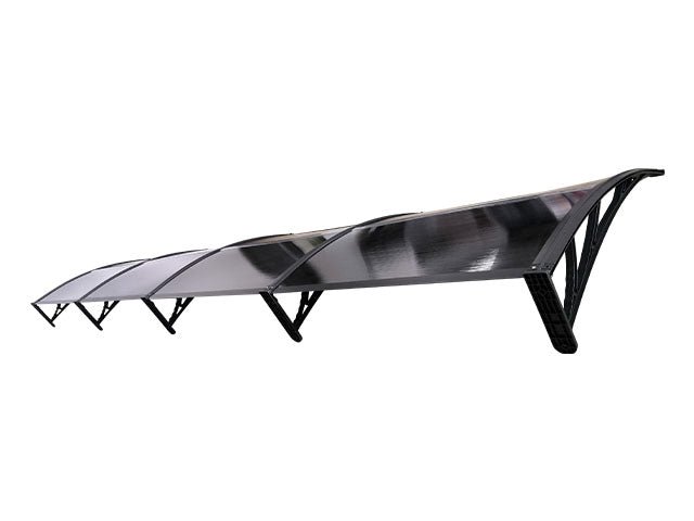 Copertină ECO 400x80 cm din policarbonat – Negru/Antracit - MAPROFI