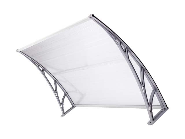 Copertină ECO 40x60 cm din policarbonat – Gri/Transparent - MAPROFI