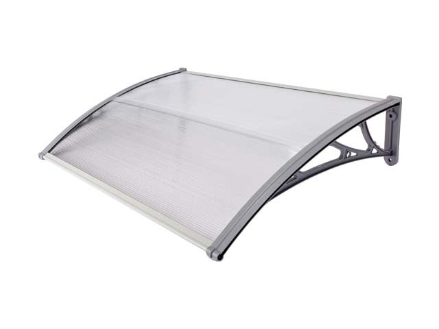 Copertină ECO 40x60 cm din policarbonat – Gri/Transparent - MAPROFI