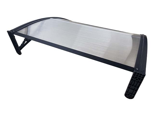 Copertină ECO 40x60 cm din policarbonat – Negru/Transparent - MAPROFI