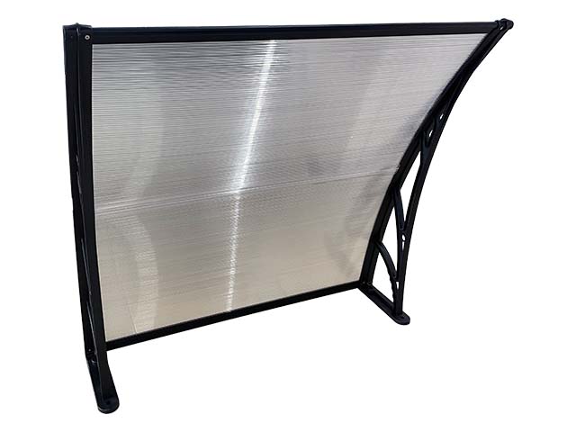 Copertină ECO 40x60 cm din policarbonat – Negru/Transparent - MAPROFI