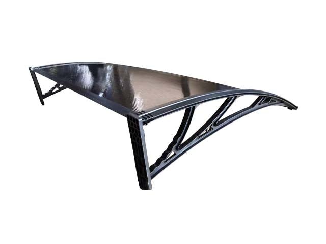 Copertină ECO 80x80 cm din policarbonat – Negru/Bronz - MAPROFI