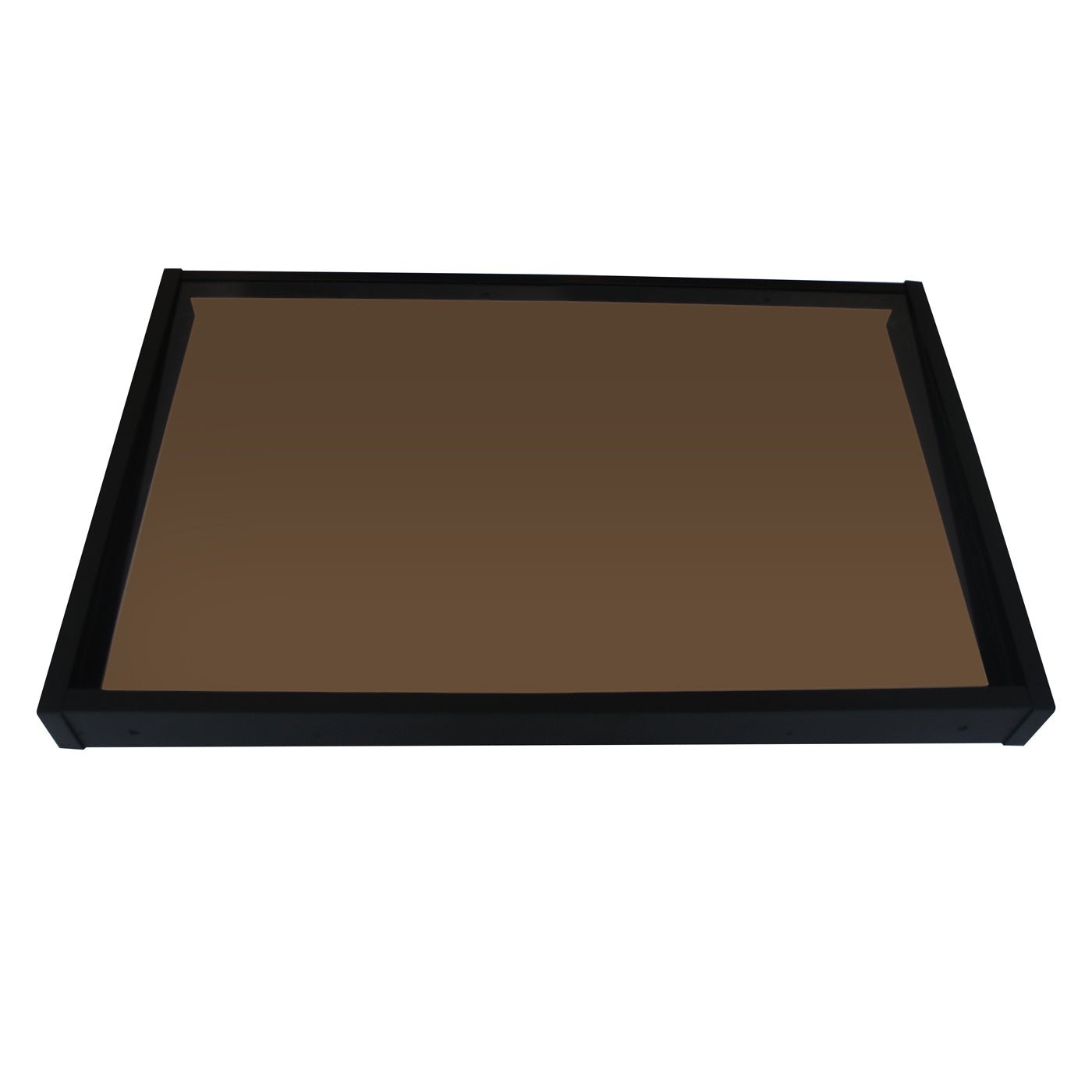 Copertină GIMI PRO 115x80 cm din oțel și plexiglas – Negru/Bronz - MAPROFI