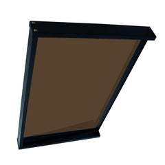 Copertină GIMI PRO 115x80 cm din oțel și plexiglas – Negru/Bronz - MAPROFI