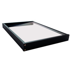Copertină GIMI PRO 115x80 cm din oțel și plexiglas – Negru/Transparent - MAPROFI