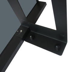 Copertină JAN PRO 140x100 cm din oțel și plexiglas – Negru/Antracit - MAPROFI