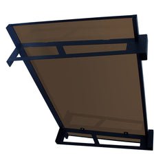 Copertină JAN PRO 140x100 cm din oțel și plexiglas – Negru/Bronz - MAPROFI