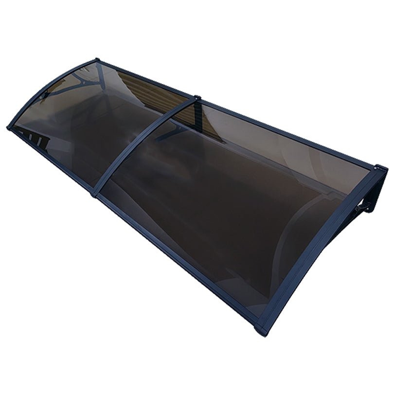 Copertina PLEXIGAS PRO 120x150 cm, Policarbonat Acrylic 2.5 mm Suporturi Aluminiu, Negru/Bronz - MAPROFI