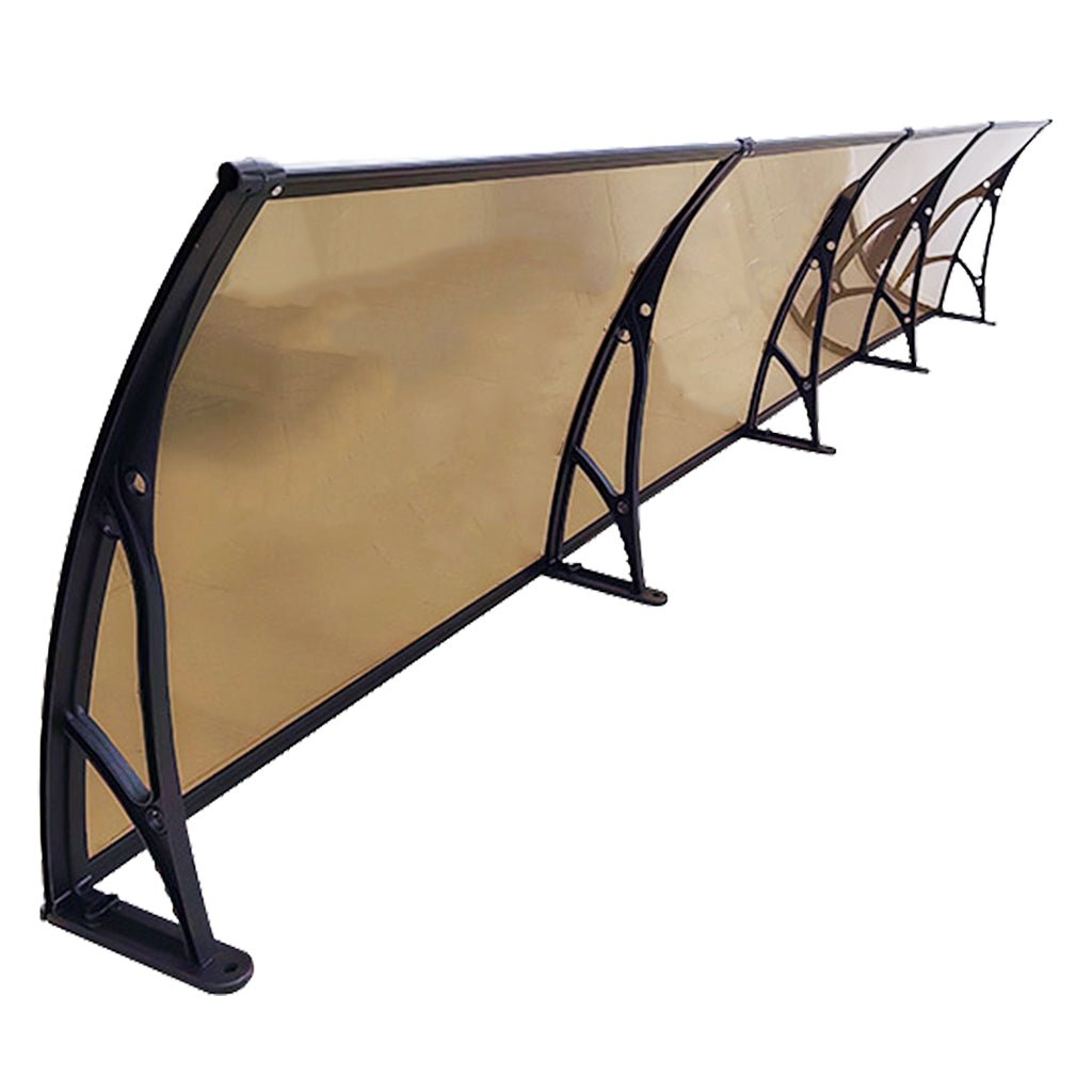 Copertina PLEXIGLAS PRO 360x150 cm, Policarbonat Acrylic 2.5 mm, Suporturi din Aluminiu, Negru/Bronz - MAPROFI