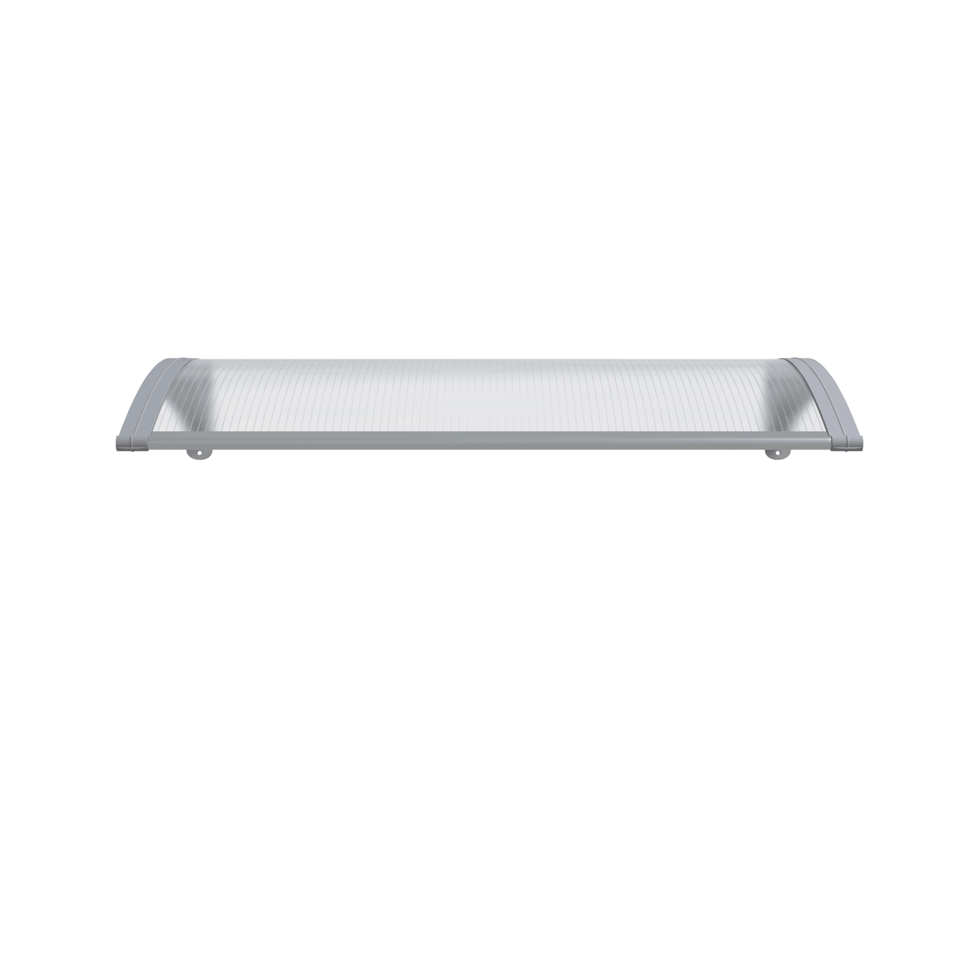 Copertină PREMIUM 100x60 cm, placă 6 mm dintr-o bucată – Gri/Transparent - MAPROFI