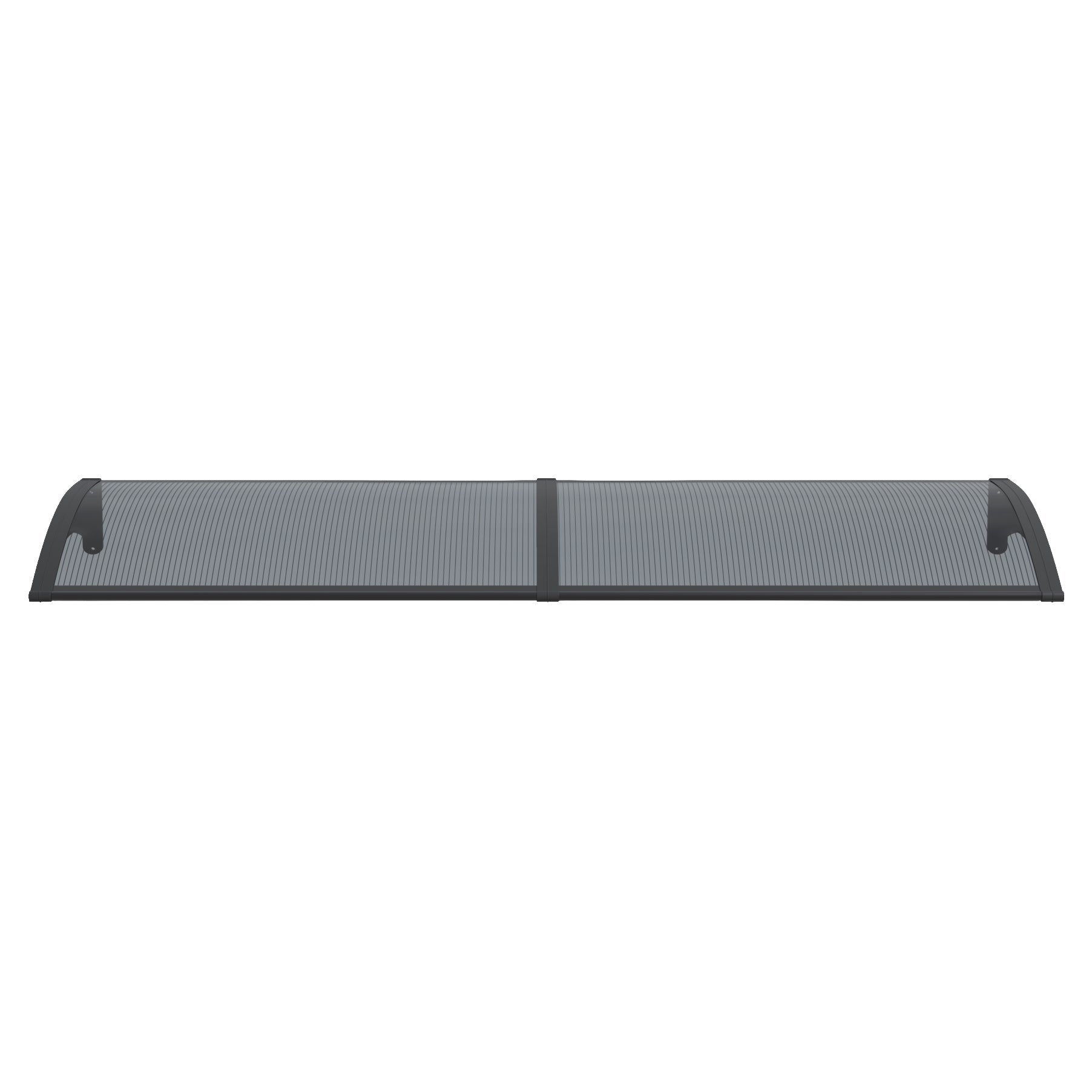 Copertină PREMIUM 200x120 cm, placă 6 mm dintr-o bucată – Negru/Antracit - MAPROFI