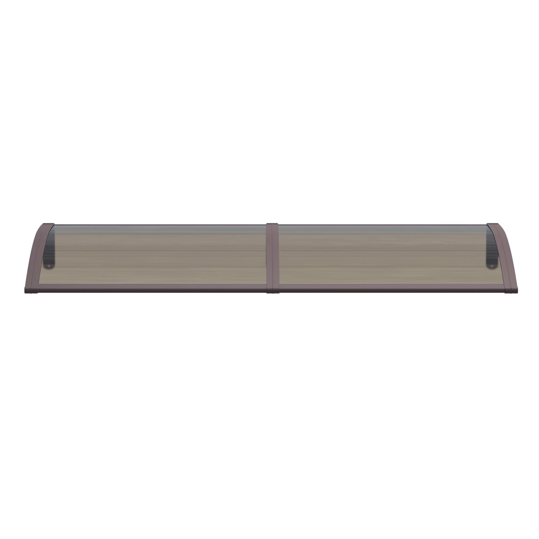 Copertină PREMIUM 200x60 cm, placă 6 mm dintr-o bucată – Maro/Bronz - MAPROFI