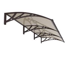 Copertină PREMIUM 240x150 cm, placă 6 mm dintr-o bucată – Maro/Bronz - MAPROFI