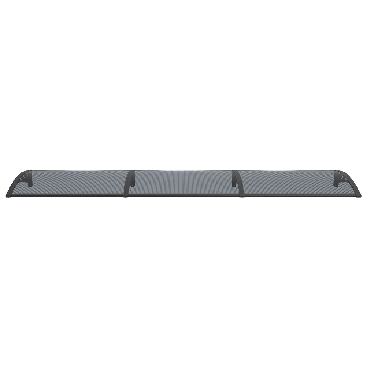 Copertină PREMIUM 300x120 cm, placă 6 mm dintr-o bucată – Negru/Antracit - MAPROFI