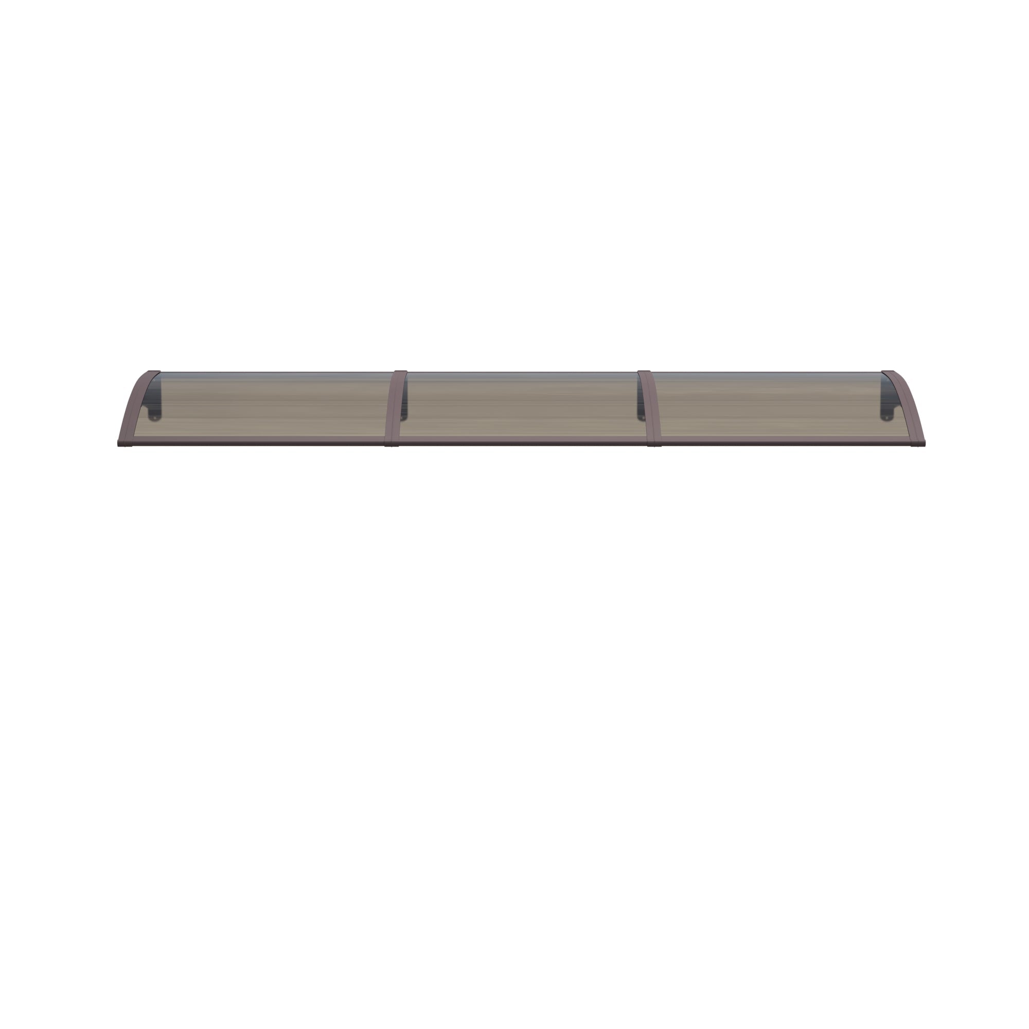 Copertină PREMIUM 300x150 cm, placă 6 mm dintr-o bucată – Maro/Bronz - MAPROFI