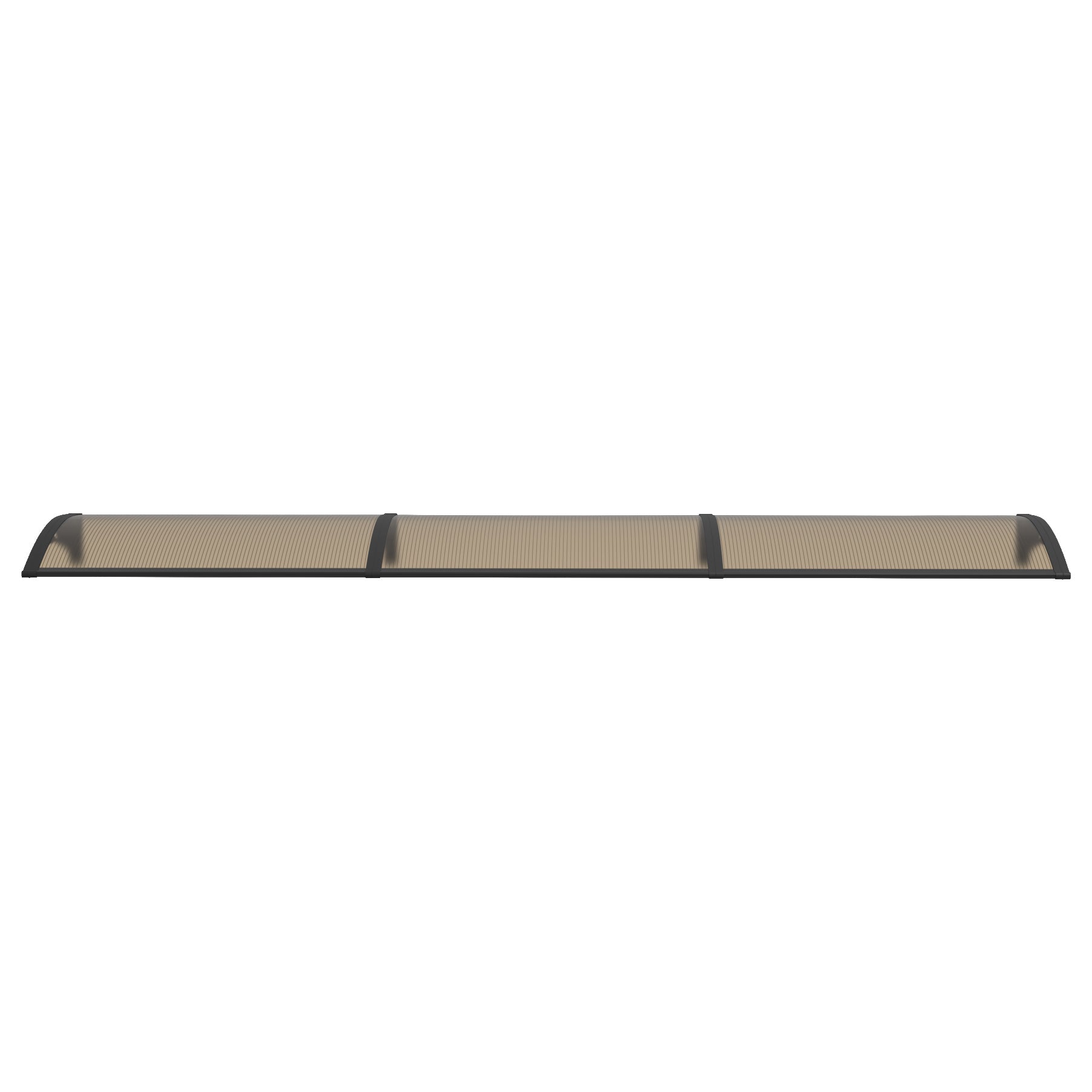 Copertină PREMIUM 300x80 cm, placă 6 mm dintr-o bucată – Negru/Bronz - MAPROFI