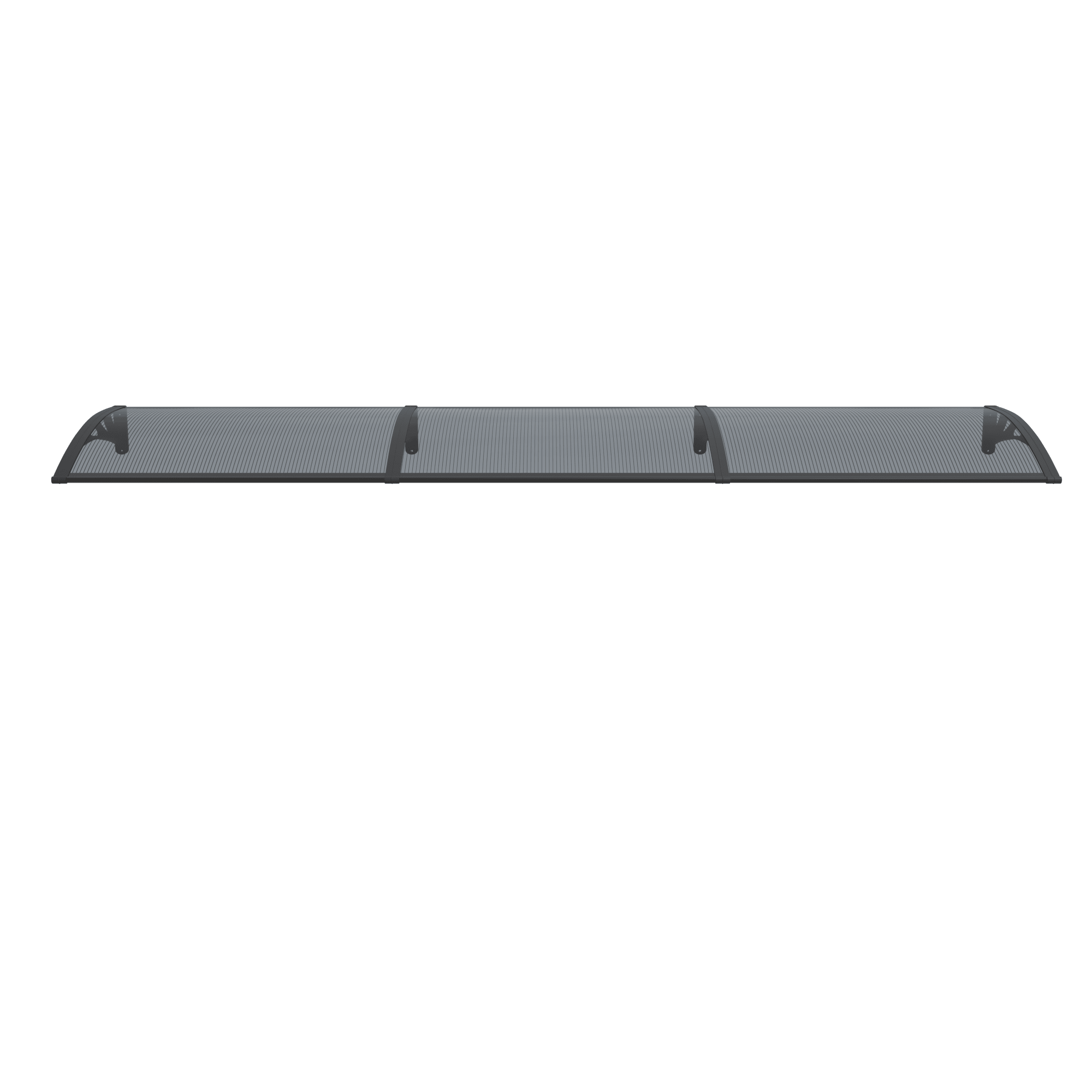Copertină PREMIUM 360x100 cm, placă 6 mm dintr-o bucată – Negru/Antracit - MAPROFI