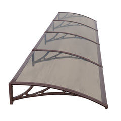 Copertină PREMIUM 360x150 cm, placă 6 mm dintr-o bucată – Maro/Bronz - MAPROFI