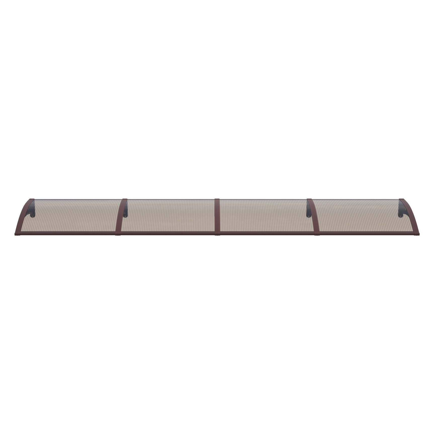 Copertină PREMIUM 360x150 cm, placă 6 mm dintr-o bucată – Maro/Bronz - MAPROFI