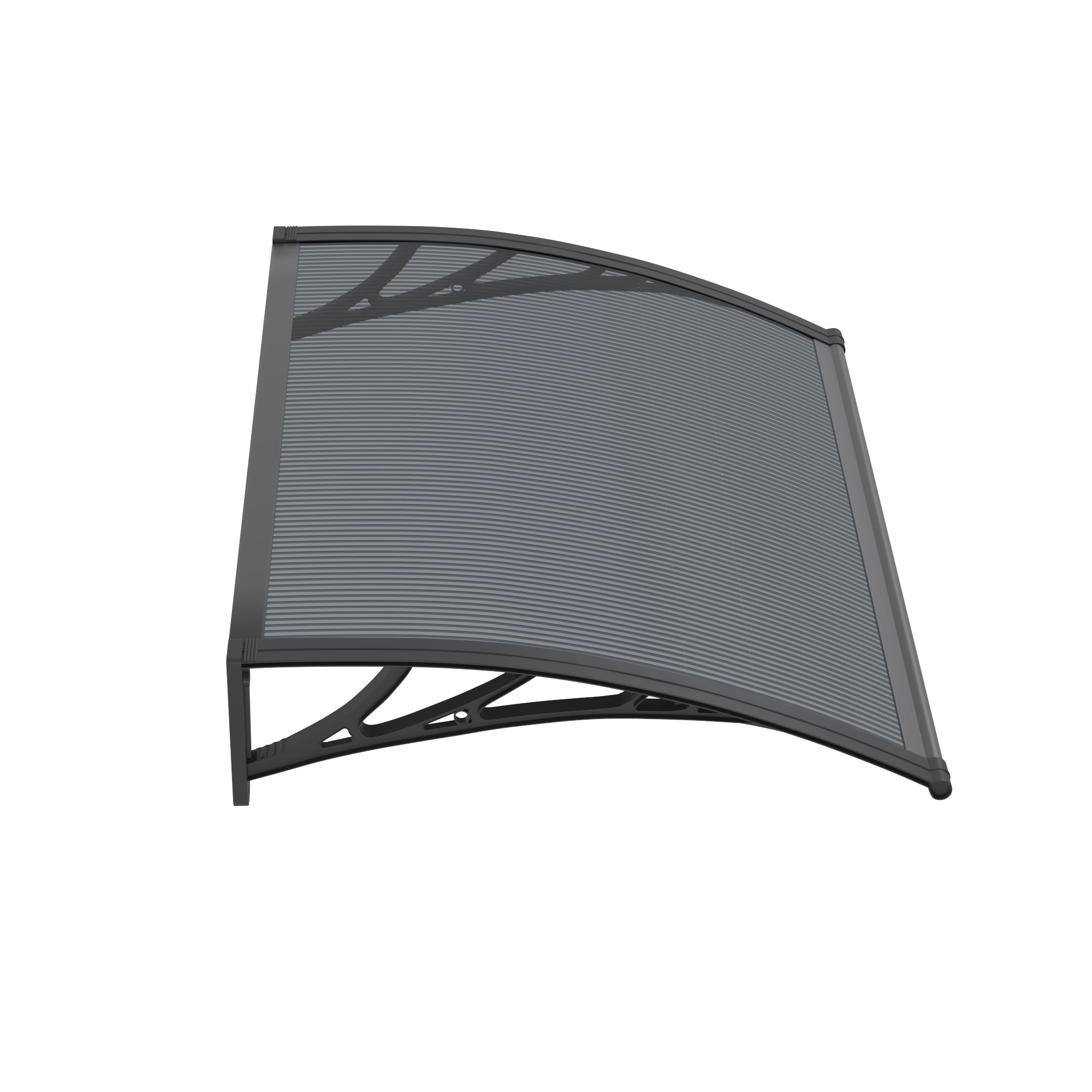Copertină PREMIUM 40x60 cm, placă 6 mm dintr-o bucată – Negru/Antracit - MAPROFI