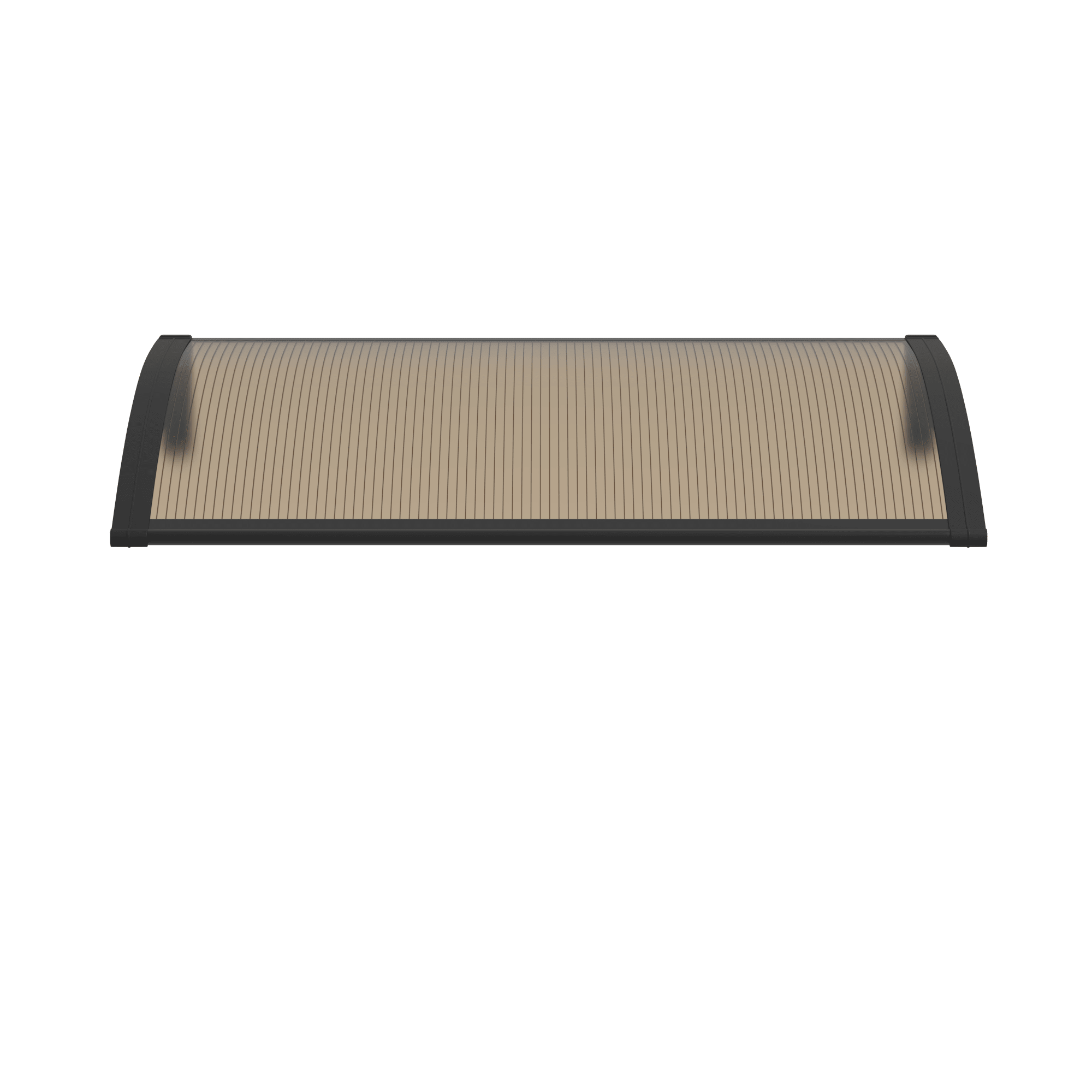 Copertină PREMIUM 40x60 cm, placă 6 mm dintr-o bucată – Negru/Bronz - MAPROFI
