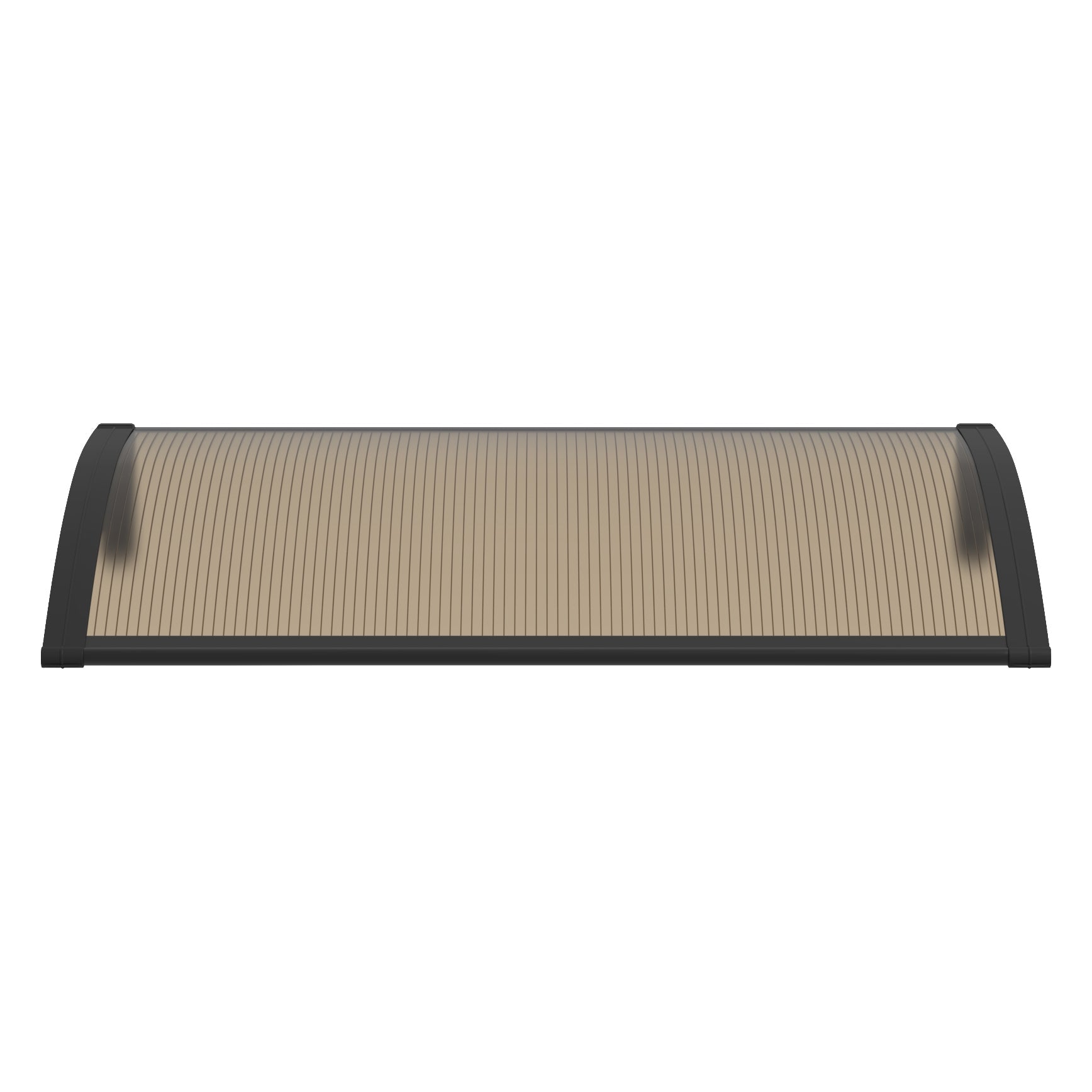 Copertină PREMIUM 40x60 cm, placă 6 mm dintr-o bucată – Negru/Bronz - MAPROFI