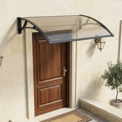 Copertină PRO 100x100 cm din aluminiu și plexiglas – Negru/Bronz - MAPROFI