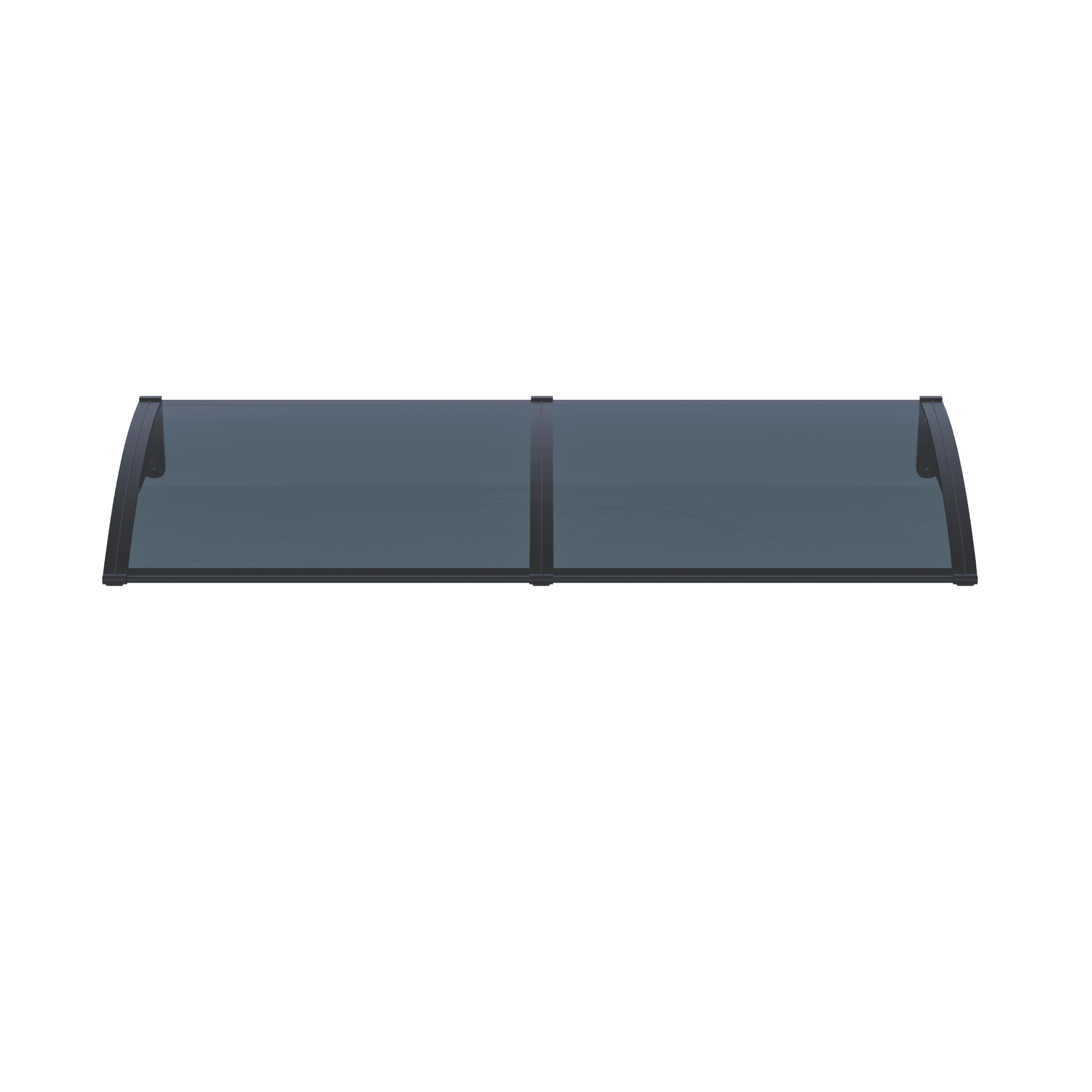 Copertină PRO 200x150 cm din aluminiu și plexiglas – Negru/Antracit - MAPROFI
