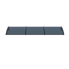 Copertină PRO 240x150 cm din aluminiu și plexiglas – Negru/Antracit - MAPROFI