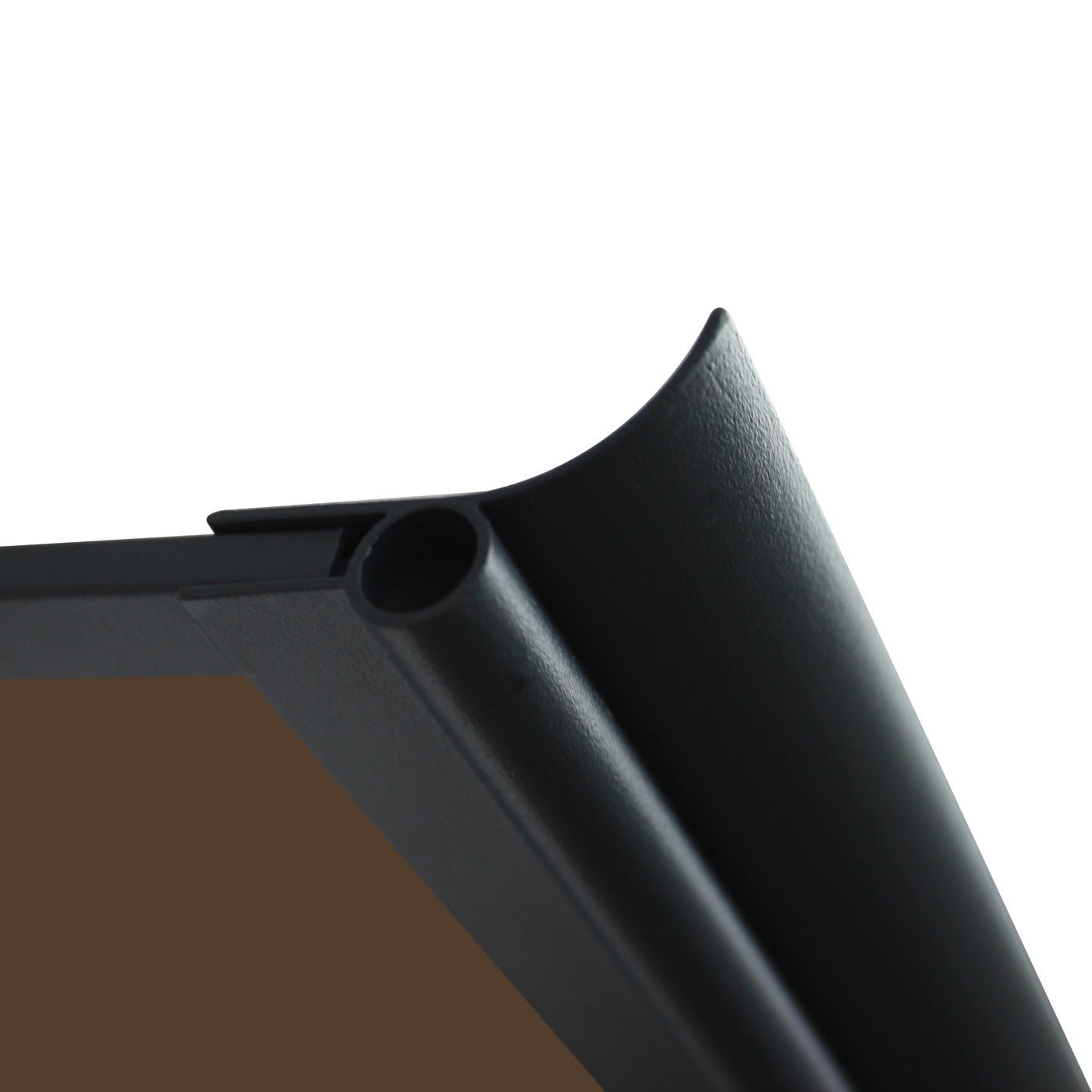 Copertină VIVIEN PRO 120x100 cm din aluminiu și plexiglas – Negru/Bronz - MAPROFI
