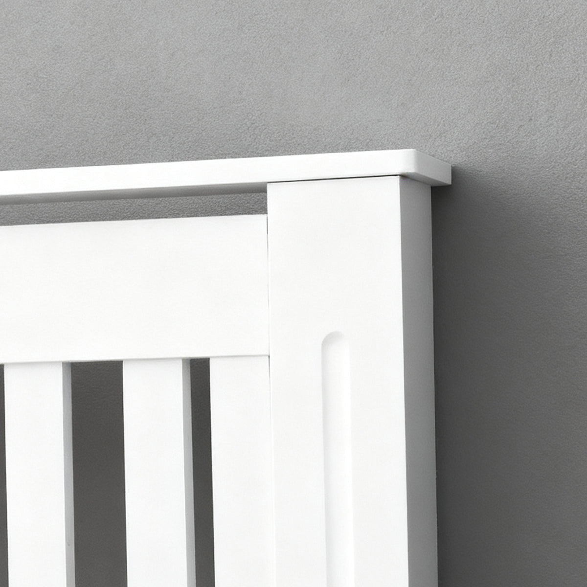 Mască calorifer S 78 cm, MDF cu lamele verticale – Alb lucios - MAPROFI