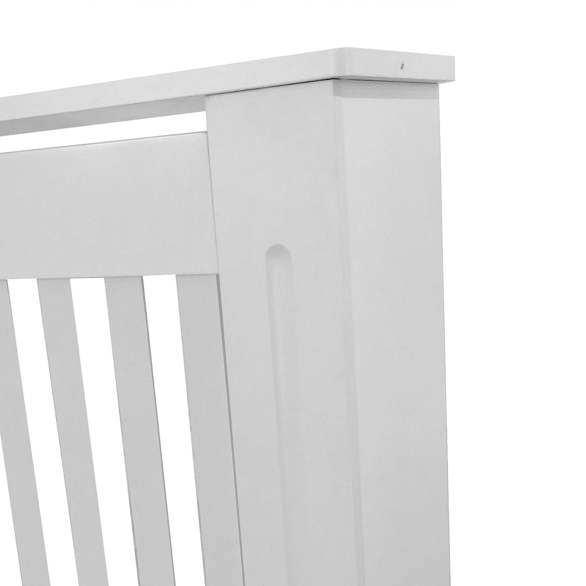 Mască calorifer XL 172 cm, MDF cu lamele verticale – Alb lucios - MAPROFI