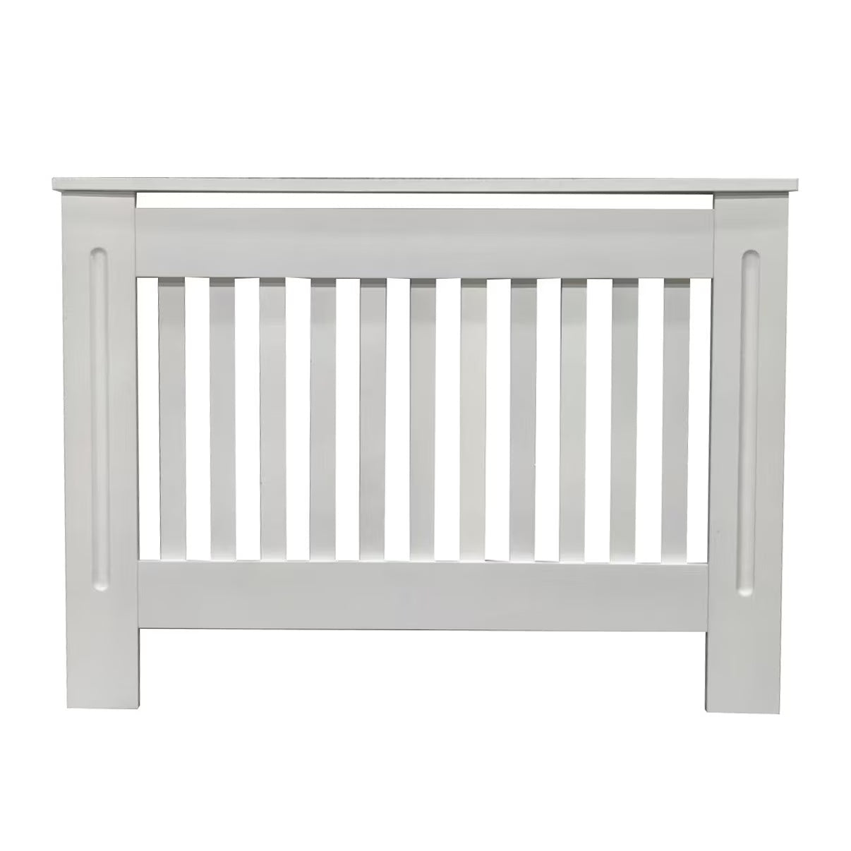 Masca pentru Calorifer ECO-L 132 cm, MDF Vopsit de 18 mm Lame Verticale, Alb lucios - MAPROFI