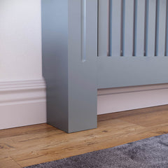 Masca pentru Calorifer ECO-M 112 cm, MDF Vopsit de 18 mm Lame Verticale, Gri antracit - MAPROFI