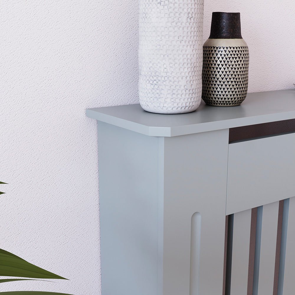 Masca pentru Calorifer ECO-S 78 cm, MDF Vopsit de 18 mm Lame Verticale, Gri antracit - MAPROFI