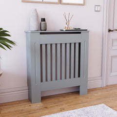 Masca pentru Calorifer ECO-S 78 cm, MDF Vopsit de 18 mm Lame Verticale, Gri antracit - MAPROFI