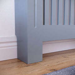 Masca pentru Calorifer ECO-XL 152 cm, MDF Vopsit de 21 mm Lame Verticale, Gri antracit - MAPROFI