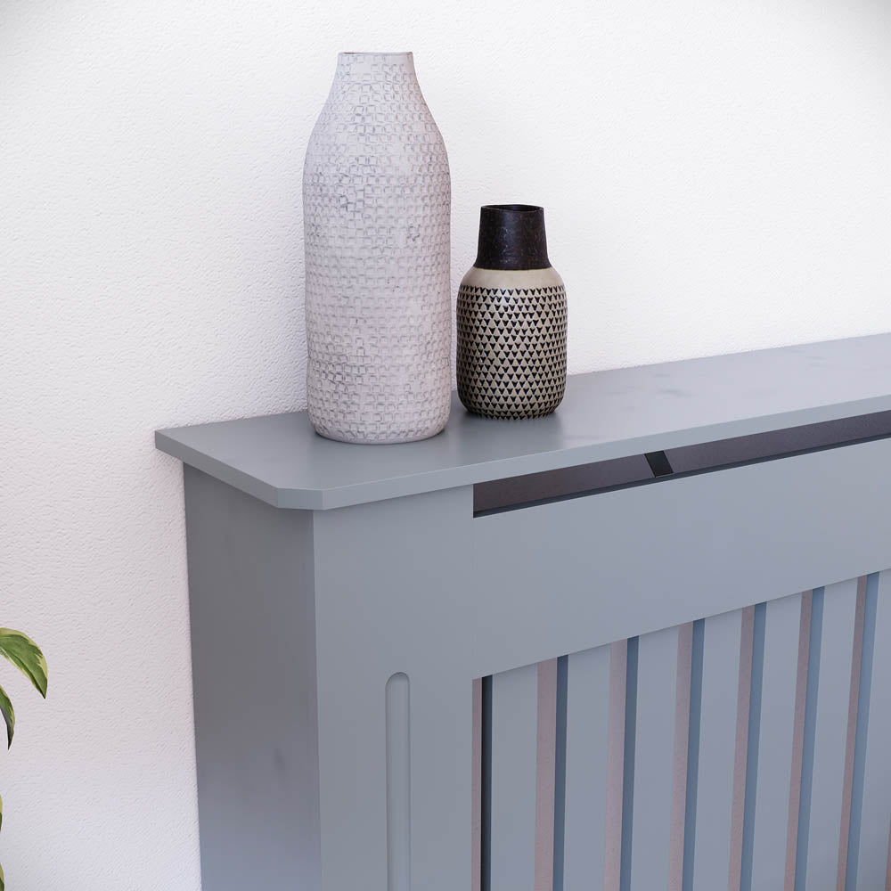 Masca pentru Calorifer ECO-XL 152 cm, MDF Vopsit de 21 mm Lame Verticale, Gri antracit - MAPROFI