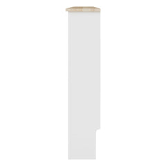 Masca pentru Calorifer ECO-XL 152 cm, MDF Vopsit de 21 mm Lame Verticale, Maro/Alb lucios - MAPROFI