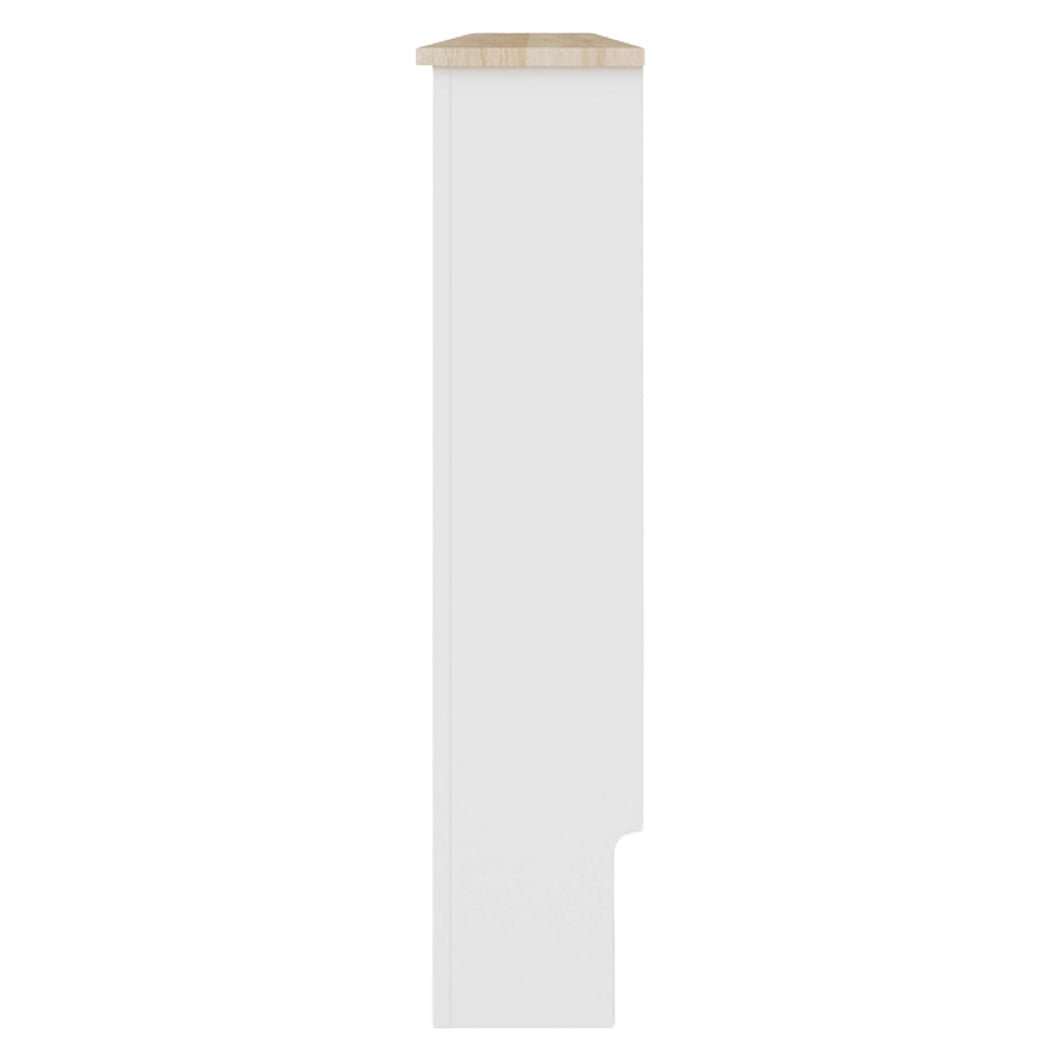 Masca pentru Calorifer ECO-XXL 172 cm, MDF Vopsit de 21 mm Lame Verticale, Maro/Alb lucios - MAPROFI