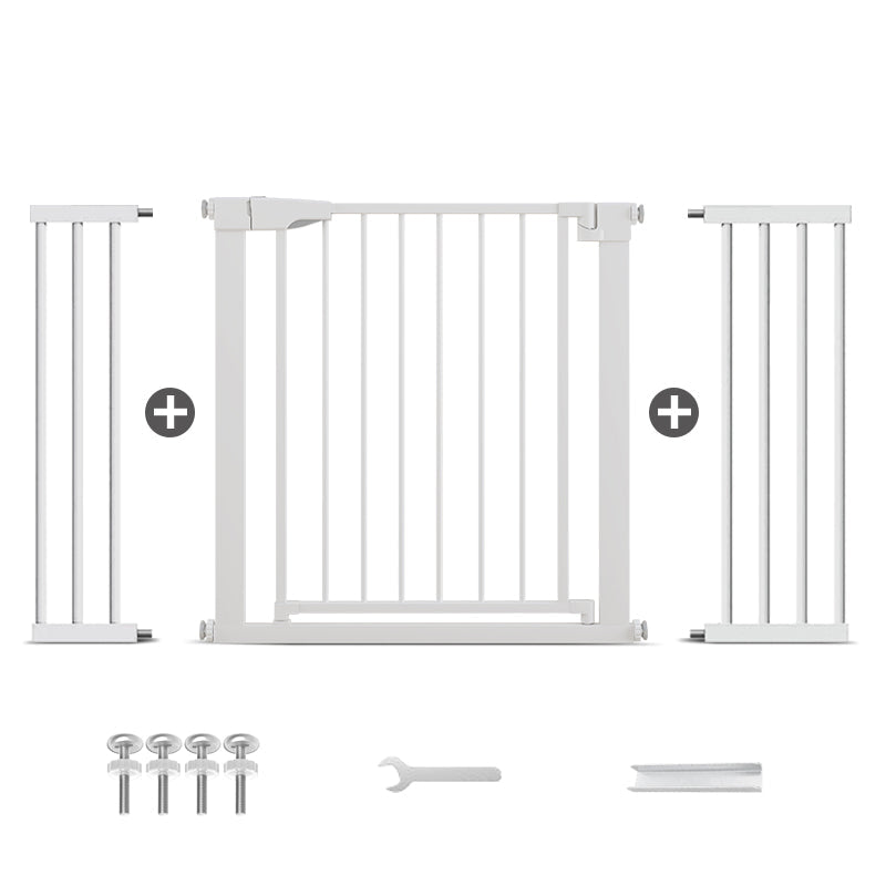 Poartă de Siguranță ECO 90° pentru Copii și Animale 76 x 125-131 cm, ALB - MAPROFI