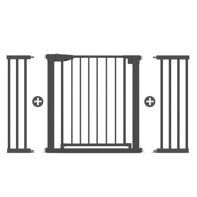Poartă de Siguranță ECO 90° pentru Copii și Animale 76 x 125-131 cm, Negru - MAPROFI