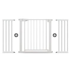 Poartă de Siguranță ECO 90° pentru Copii și Animale 76 x 132-138 cm, ALB - MAPROFI
