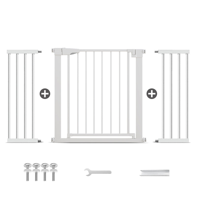 Poartă de Siguranță ECO 90° pentru Copii și Animale 76 x 132-138 cm, ALB - MAPROFI