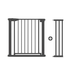 Poartă de Siguranță ECO 90° pentru Copii și Animale 76 x 97-103 cm, NEGRU - MAPROFI