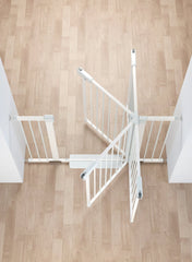 Poartă de Siguranță PRO 180° pentru Copii și Animale 75-82cm ALB - MAPROFI